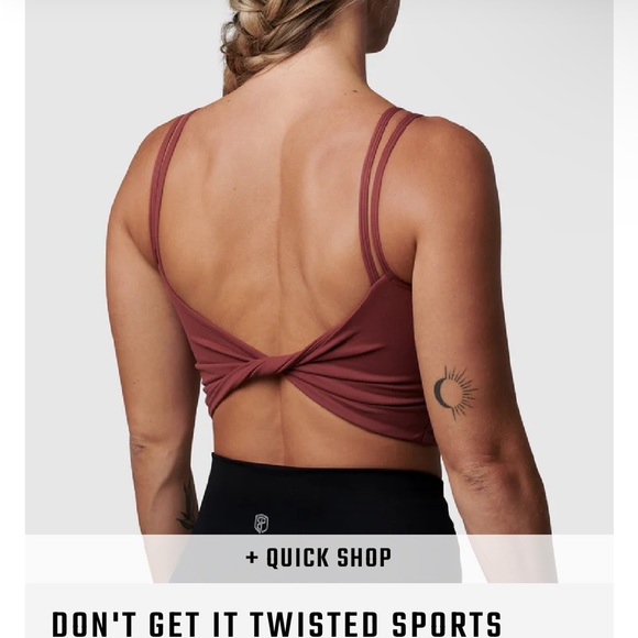 NWOT - DON'T GET IT TWISTED SPORTS BRA - Picture 2 of 4